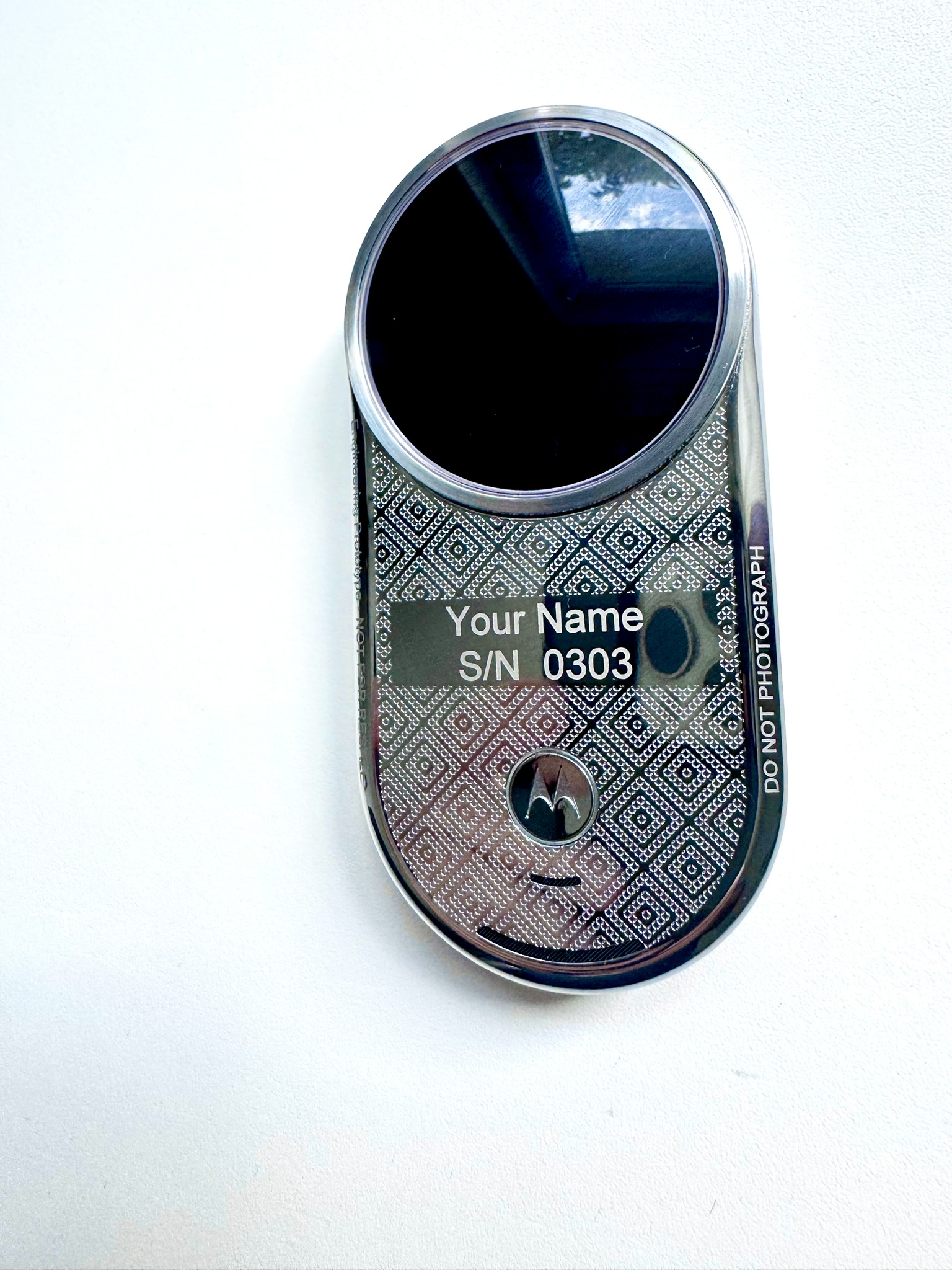 Motorola Aura R1 Unreleased Prototype : Engineering Design S/N 0303